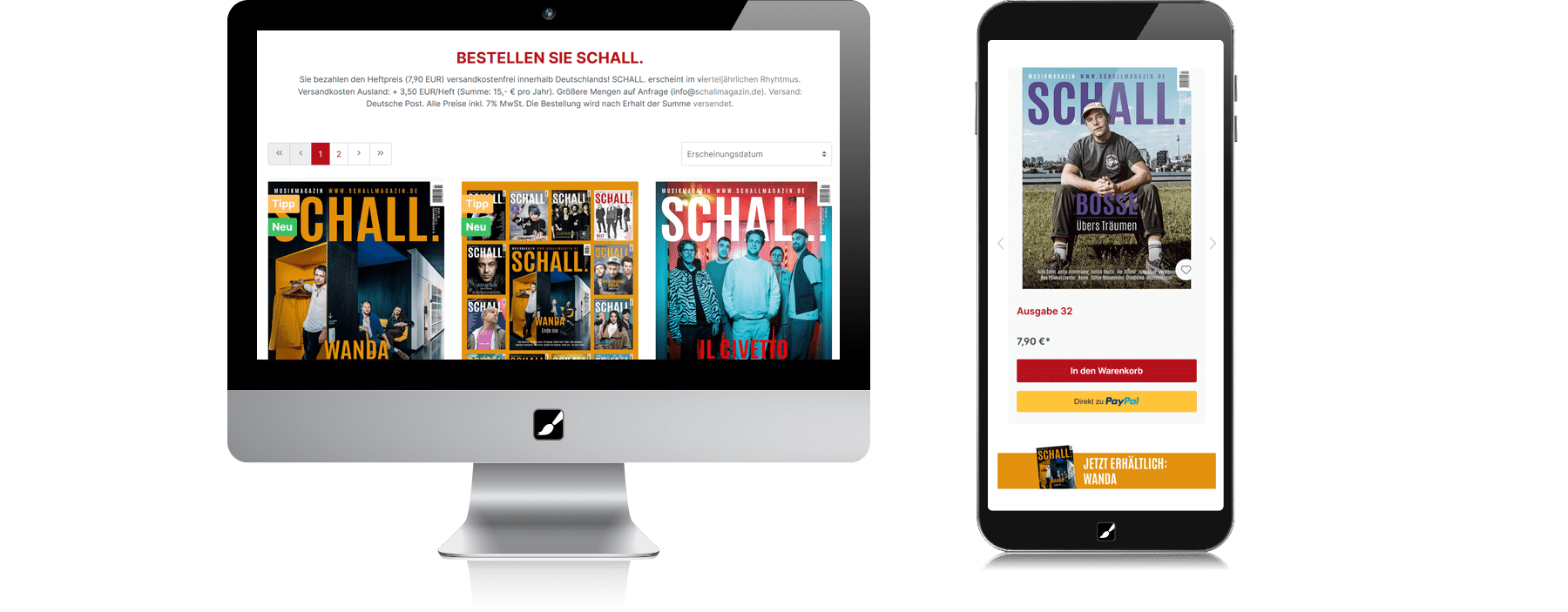 Ein Blick hinter die Kulissen: Webdesign SCHALL.-Magazin