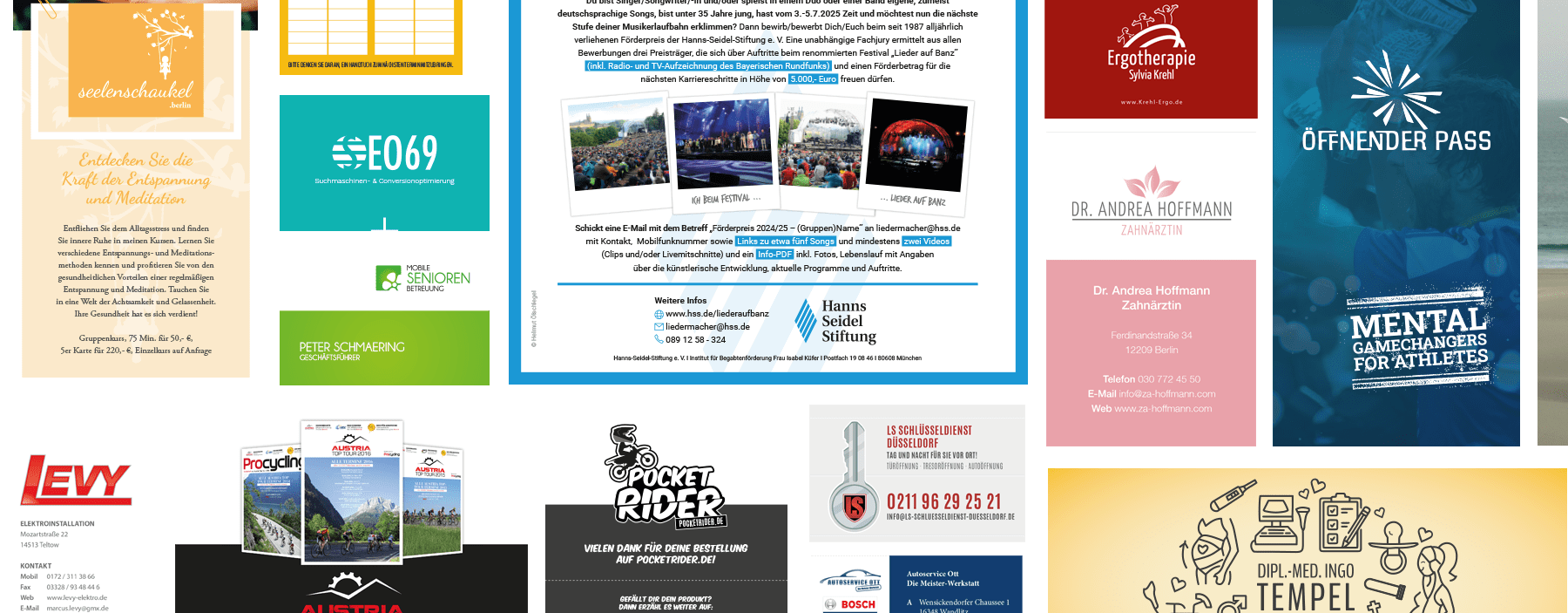 Mehr Beispiele für Corporate Design